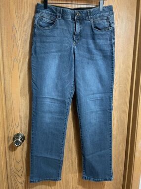 Democracy Ab Solution Medium Blue Straight-Leg Jeans
